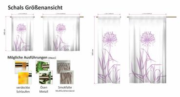 Allium 24 - blanco flieder Vorhang  Schal in verschiedenen Ausführungen blickdicht